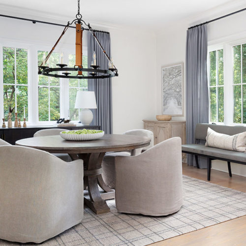 Cristi Holcombe Interiors custom dining room interior design project