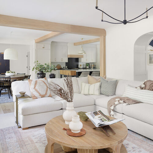 Cristi Holcombe Interiors custom living room interior design project