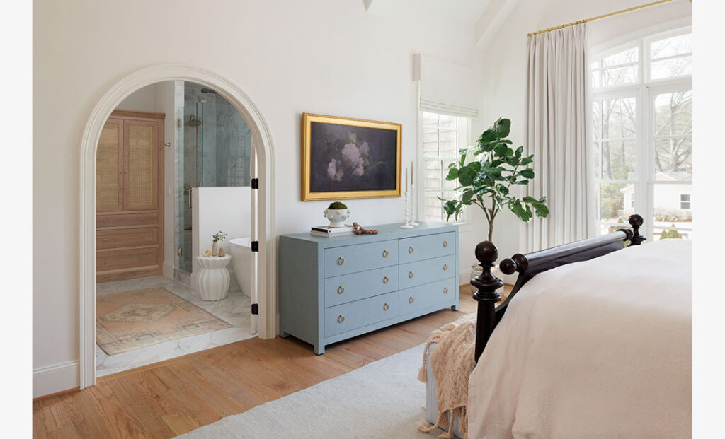 Cristi Holcombe Interiors custom bedroom interior design project