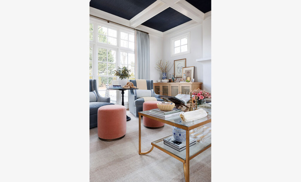 Cristi Holcombe Interiors custom living room interior design project