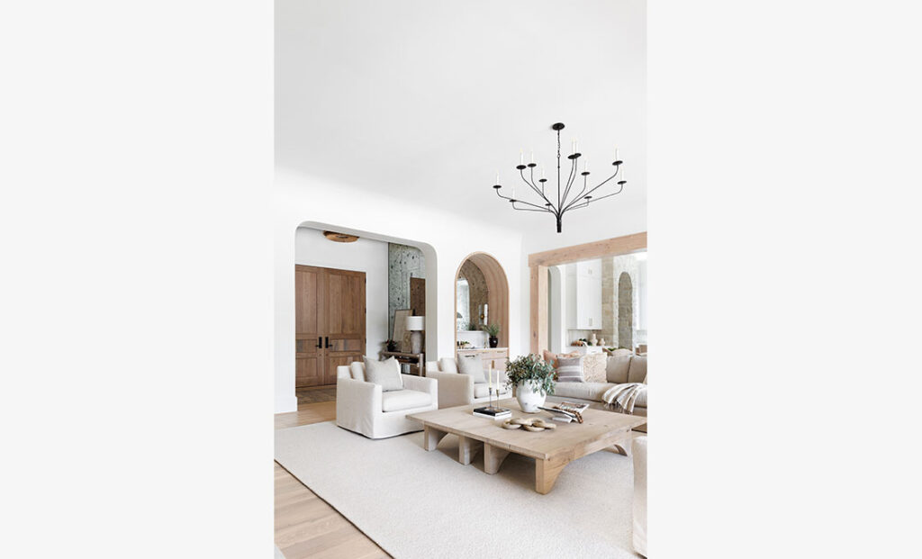 Cristi Holcombe Interiors custom living room interior design project