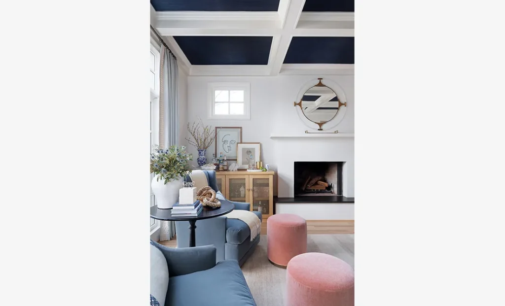 The Ashford 2 features a custom interior design living room from Cristi Holcombe Interiors in Alpharetta, GA