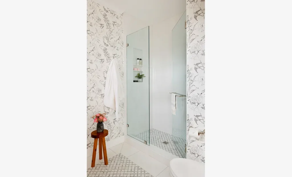 The Ashford 2 features a custom interior design bathroom from Cristi Holcombe Interiors in Alpharetta, GA