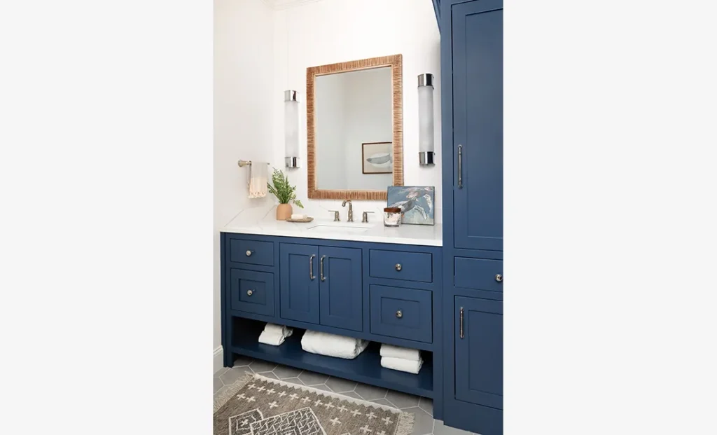 The Ashford 2 features a custom interior design bathroom from Cristi Holcombe Interiors in Alpharetta, GA