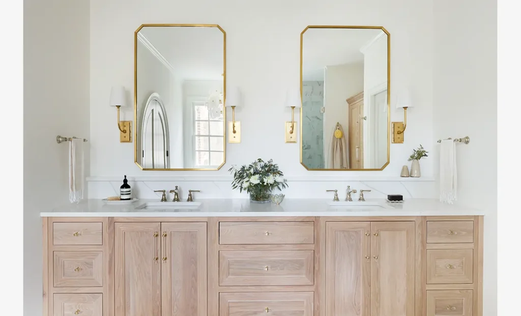 The Ashford 2 features a custom interior design bathroom from Cristi Holcombe Interiors in Alpharetta, GA