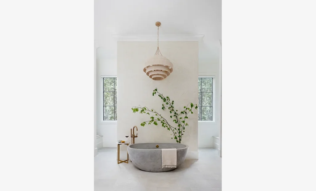 The Riverwood features a custom interior design bathroom from Cristi Holcombe Interiors in Alpharetta, GA