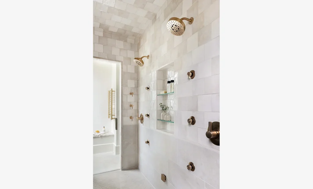 The Riverwood features a custom interior design bathroom from Cristi Holcombe Interiors in Alpharetta, GA