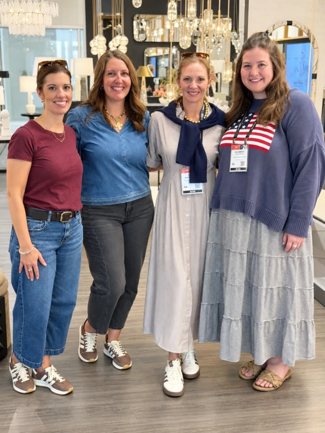 High Point Market, you did NOT disappoint! 🤩

Many steps, countless showrooms, and about 1,000 photos later…how are we supposed to narrow down all this inspiration?! 🤣

The biggest takeaways? Rich, moody colors (think merlot, deep greens, and burnt sienna), bold prints on EVERYTHING, and texture, texture, TEXTURE!

And if you haven’t hopped aboard the traditional design train yet…grab a ticket! 🚂 Classic silhouettes and timeless details are back in a BIG way, with a fresh, modern twist. And we are HERE for it!

We couldn’t possibly share it all, but here are a few things that stopped us in our tracks! 😍